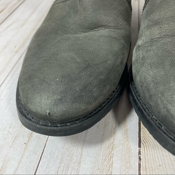 SL by Sacha London Nubuck Leather Grey Moto Ankle Boots 9 - Picture 10 of 11